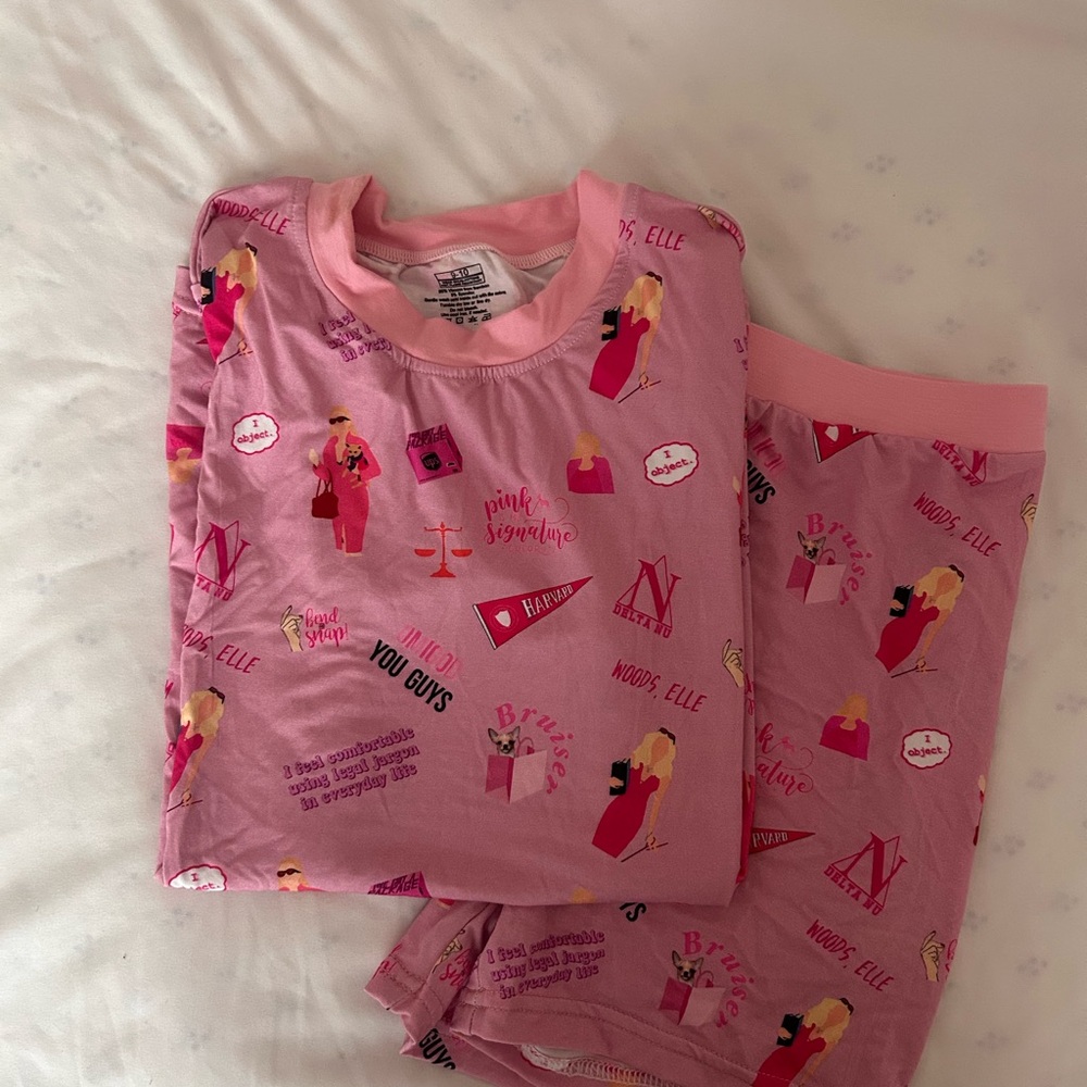Legally Blonde Bamboo Pajamas 9-10 NWOT